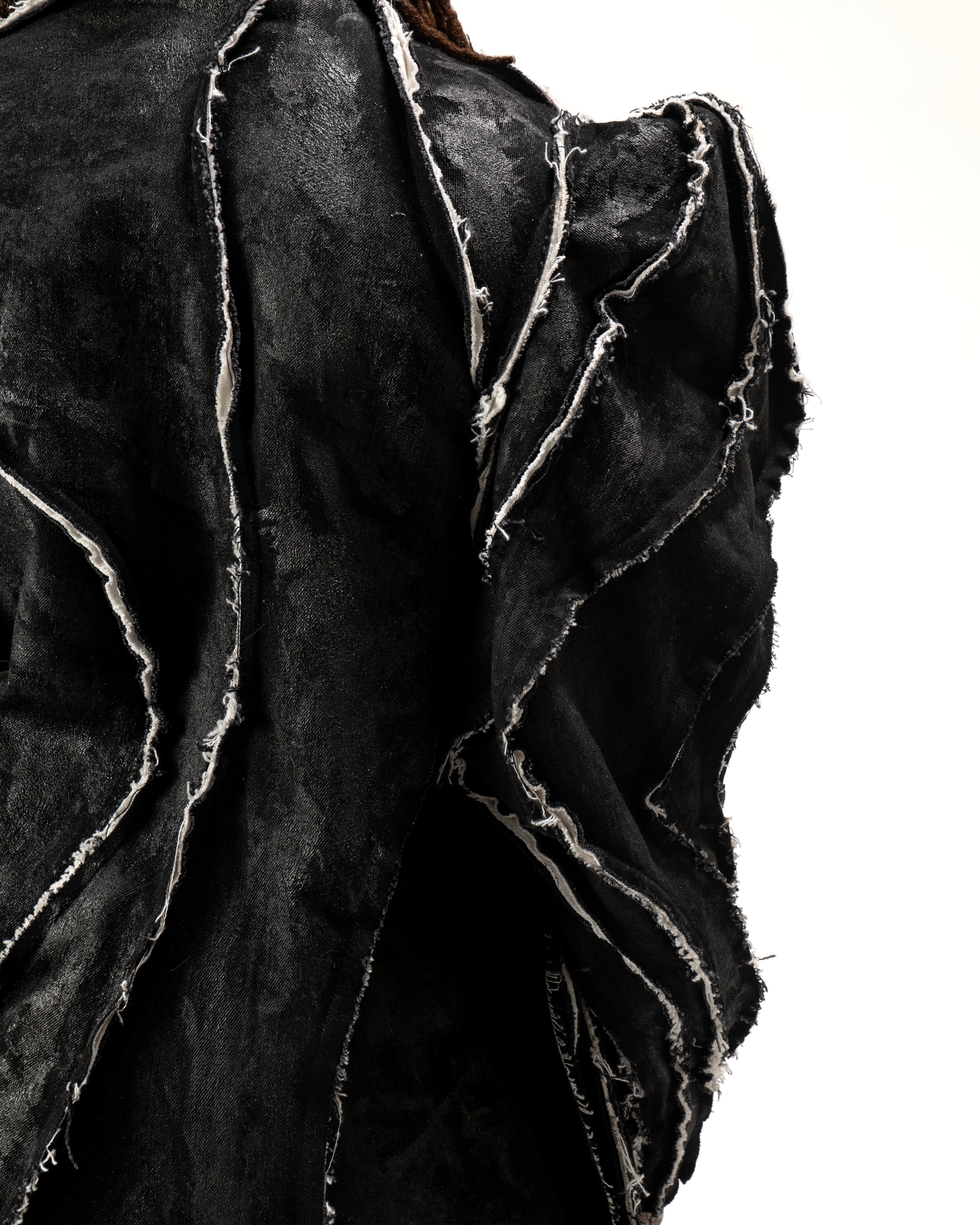 WAXED REVERSIBLE POST HUMAN COAT