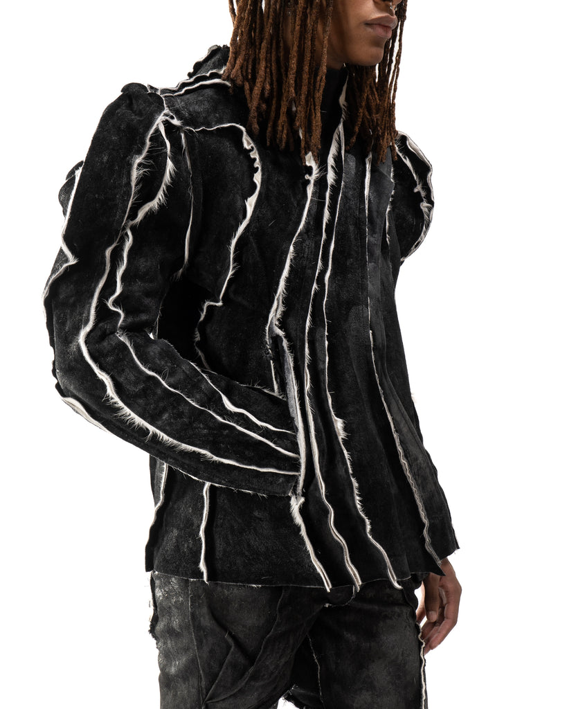 REVERSIBLE CARAPACE LEATHER JACKET