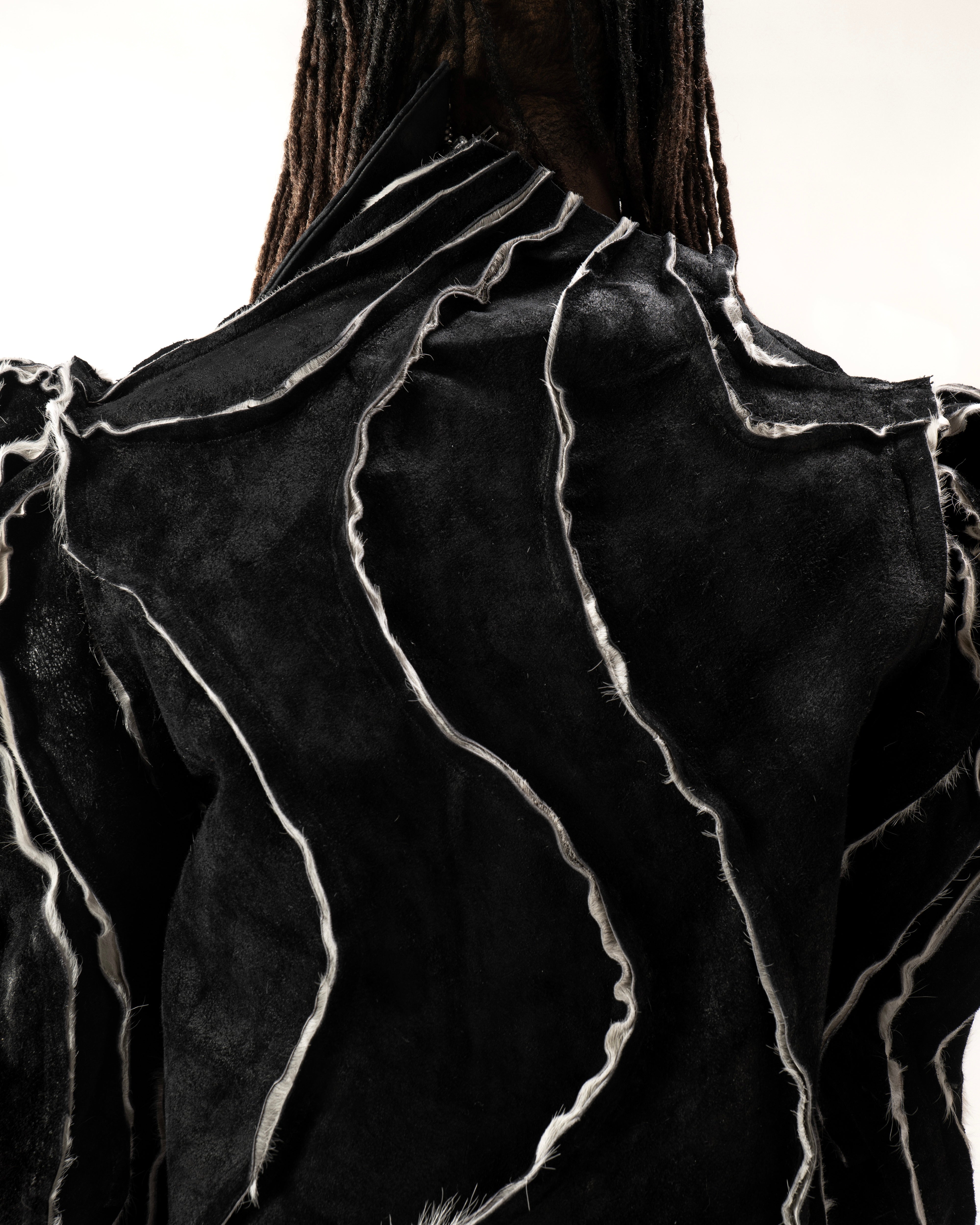 REVERSIBLE CARAPACE LEATHER JACKET