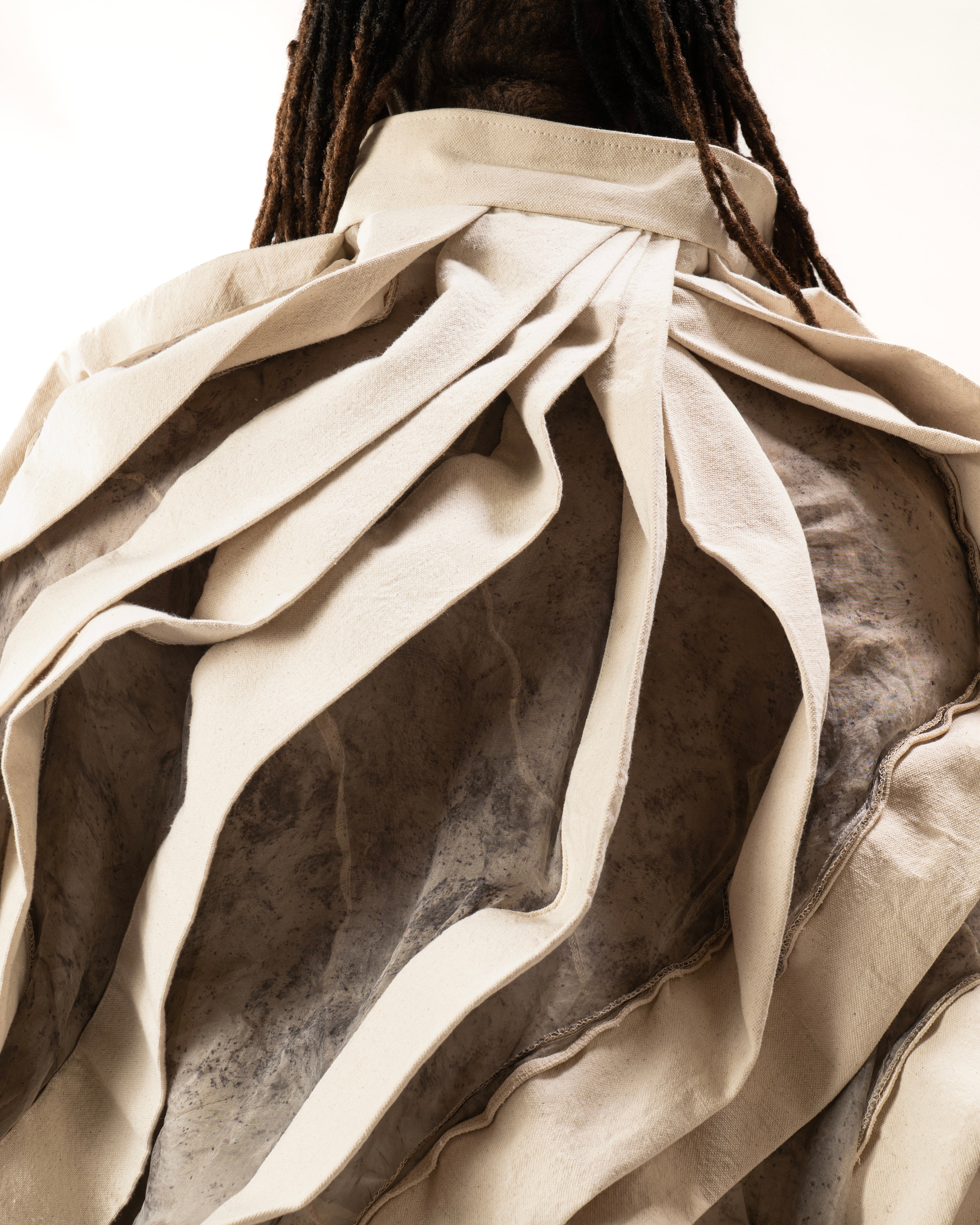 SAMPLE OXIDIZED IRON REVERSIBLE POST HUMAN JACKET