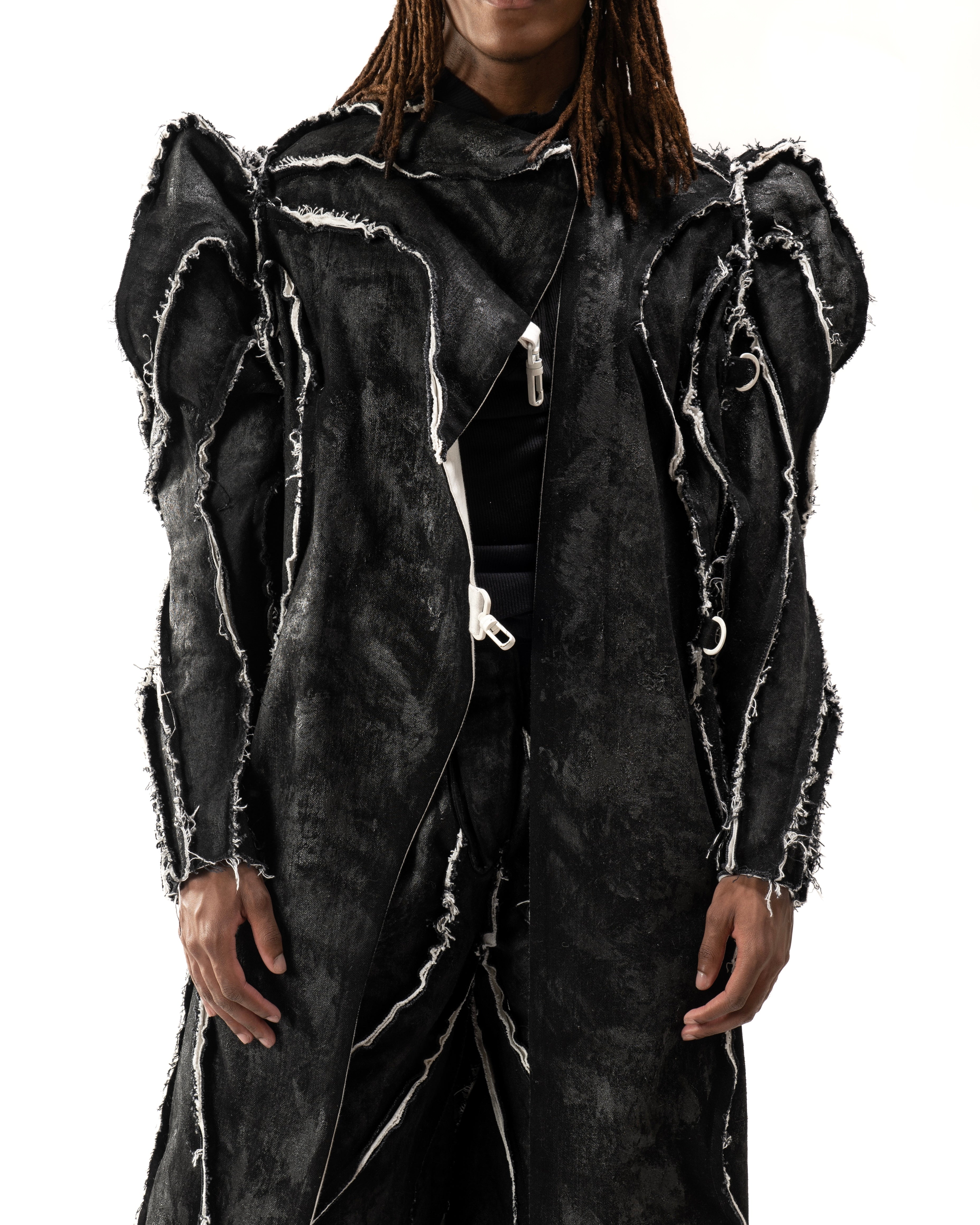 WAXED REVERSIBLE POST HUMAN COAT