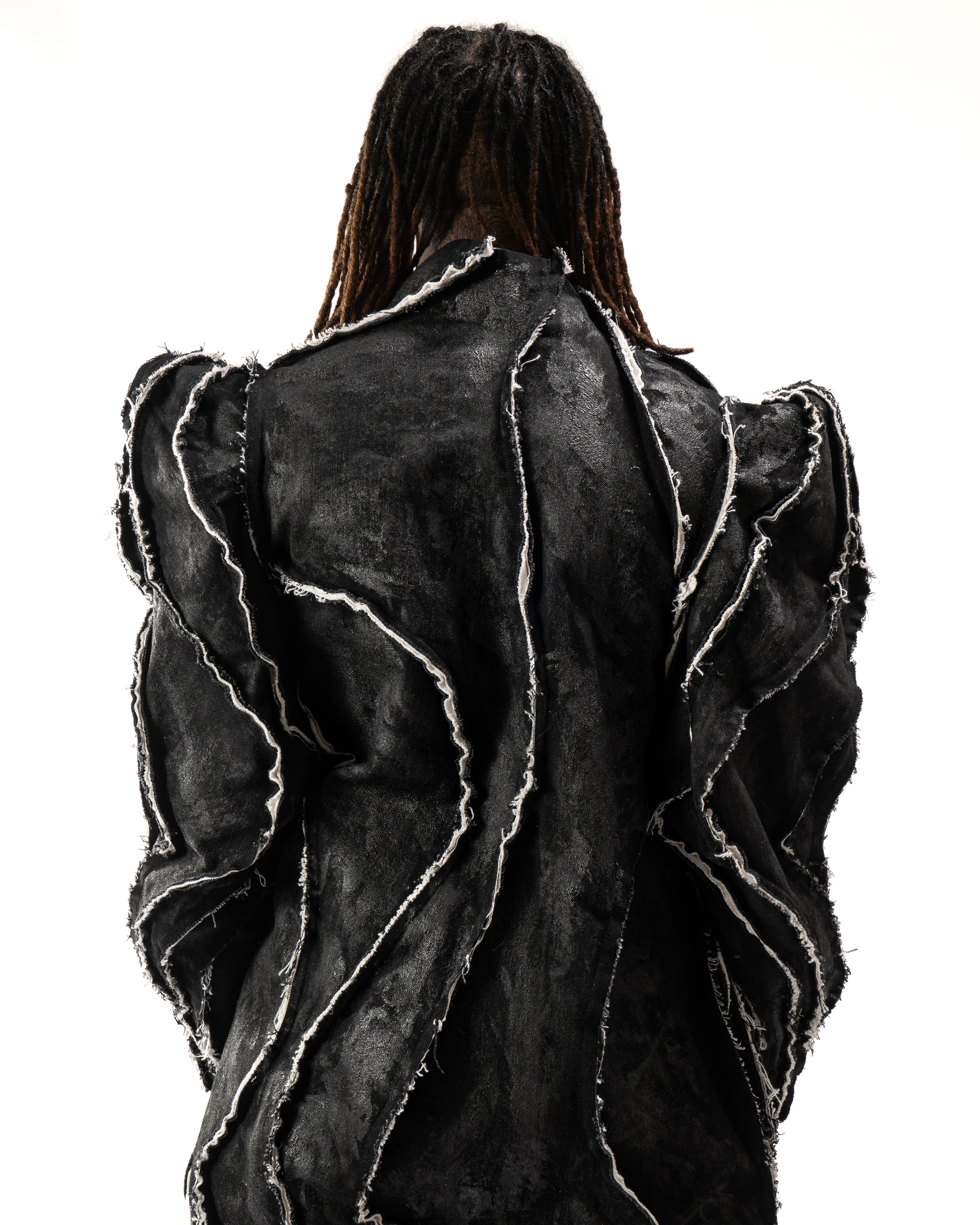 WAXED REVERSIBLE POST HUMAN COAT