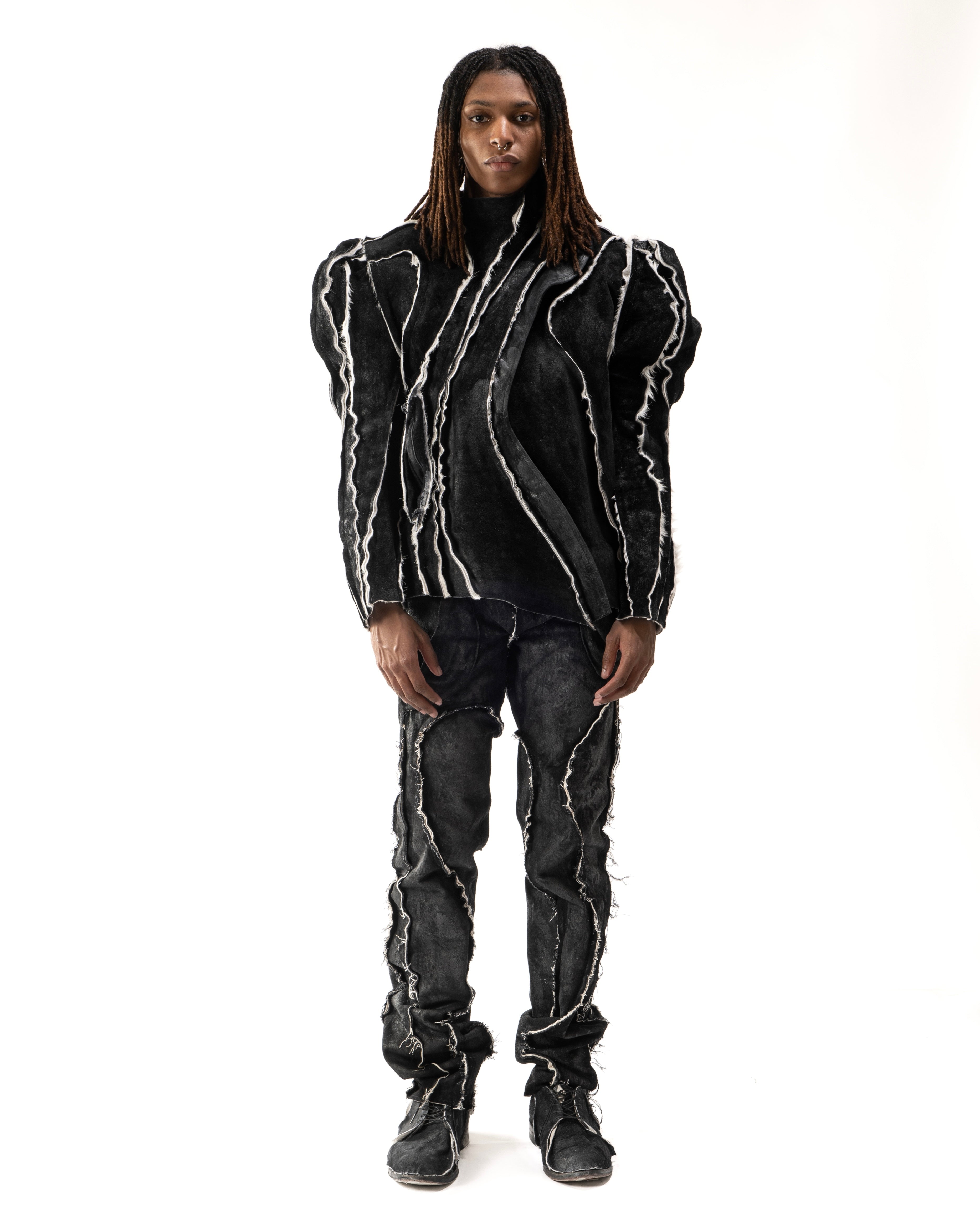 REVERSIBLE CARAPACE LEATHER JACKET