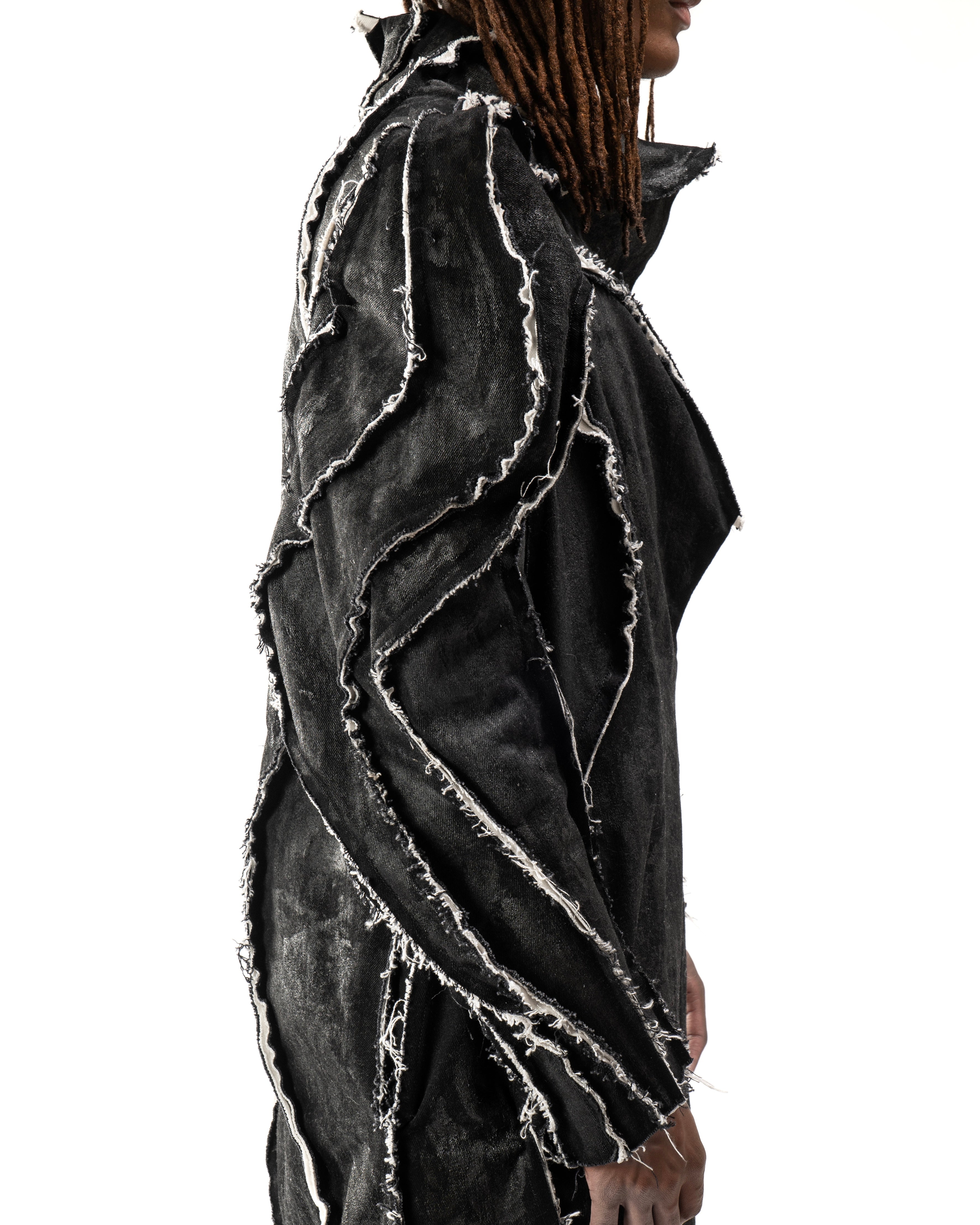 WAXED REVERSIBLE POST HUMAN COAT