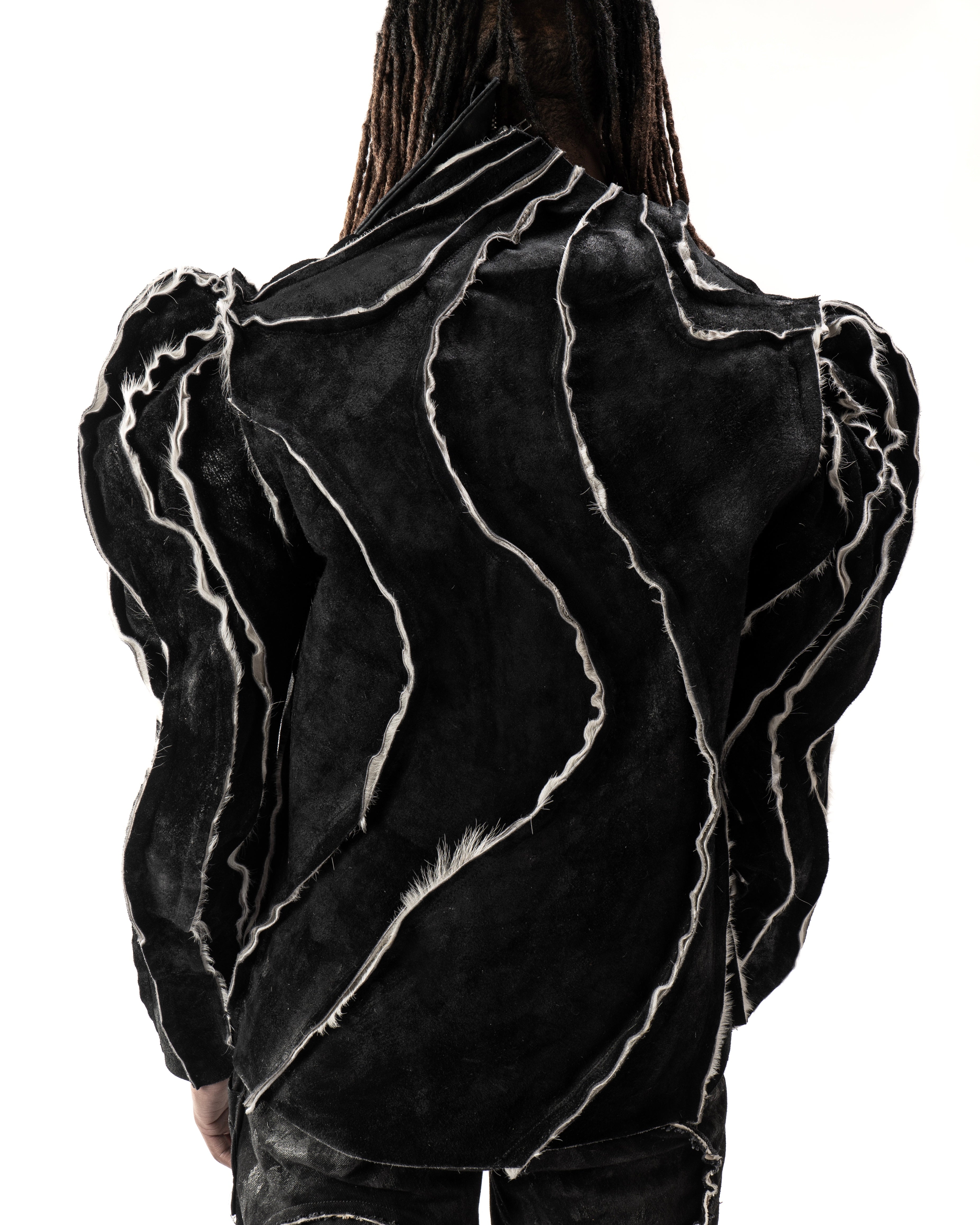 REVERSIBLE CARAPACE LEATHER JACKET