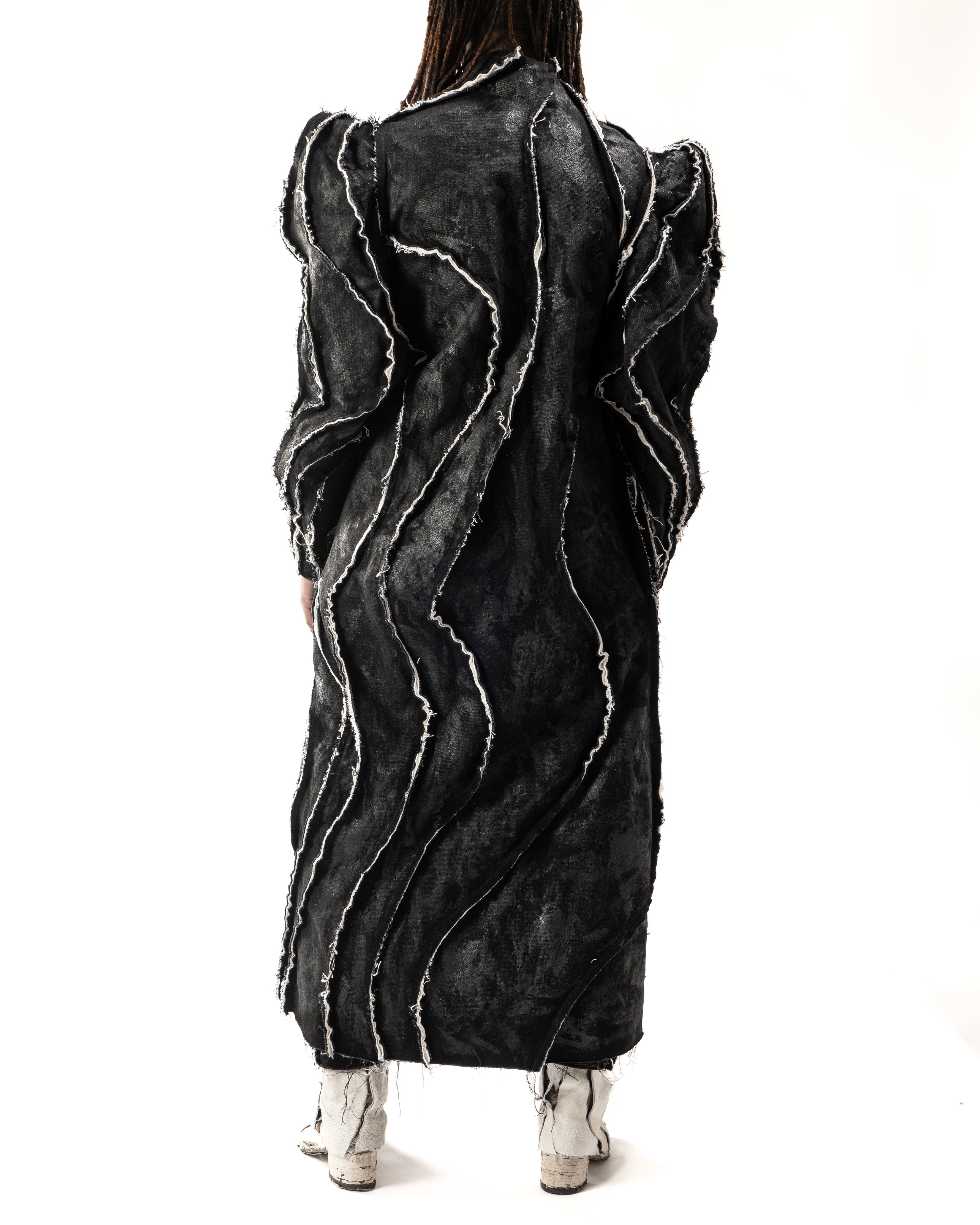 WAXED REVERSIBLE POST HUMAN COAT