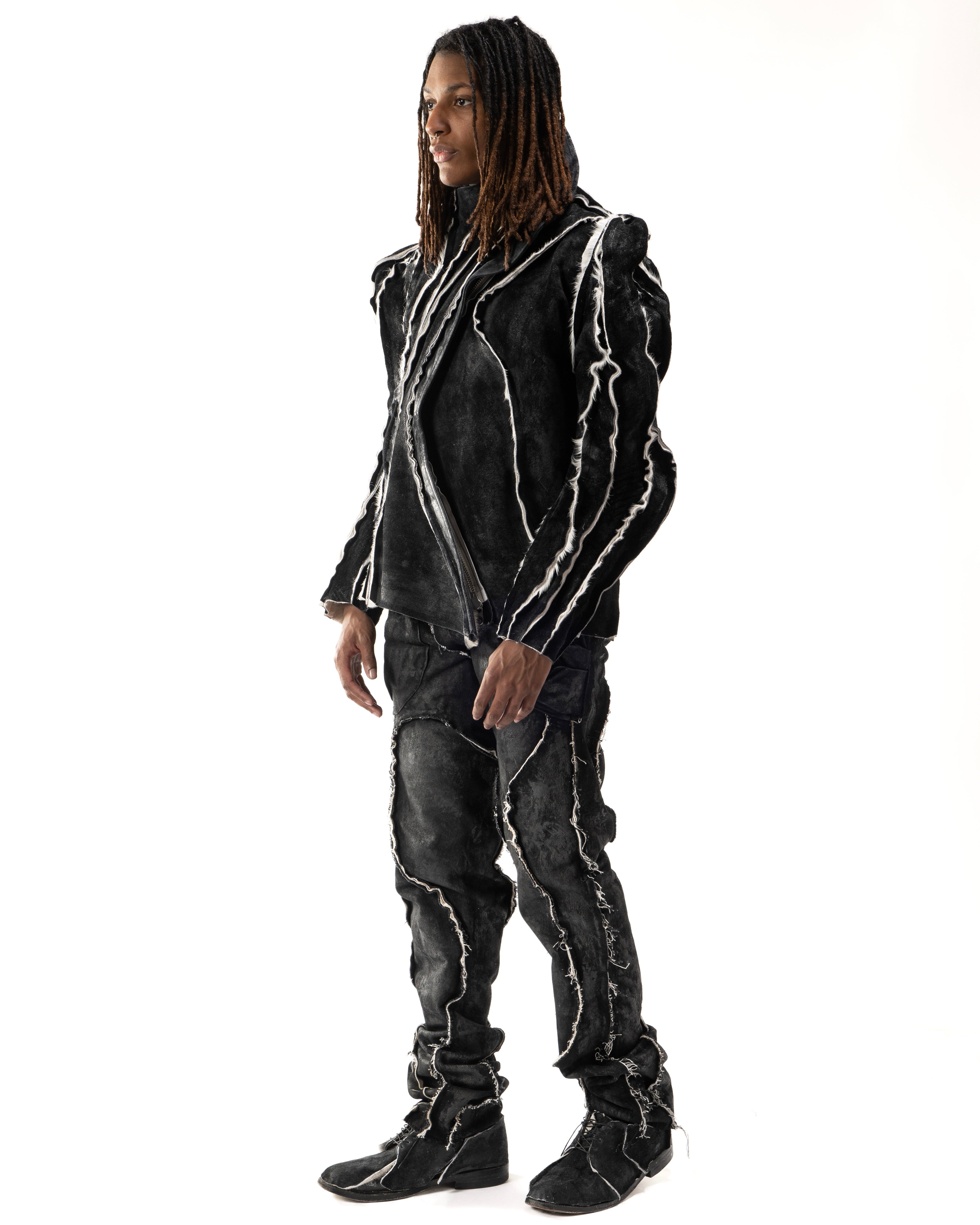 REVERSIBLE CARAPACE LEATHER JACKET