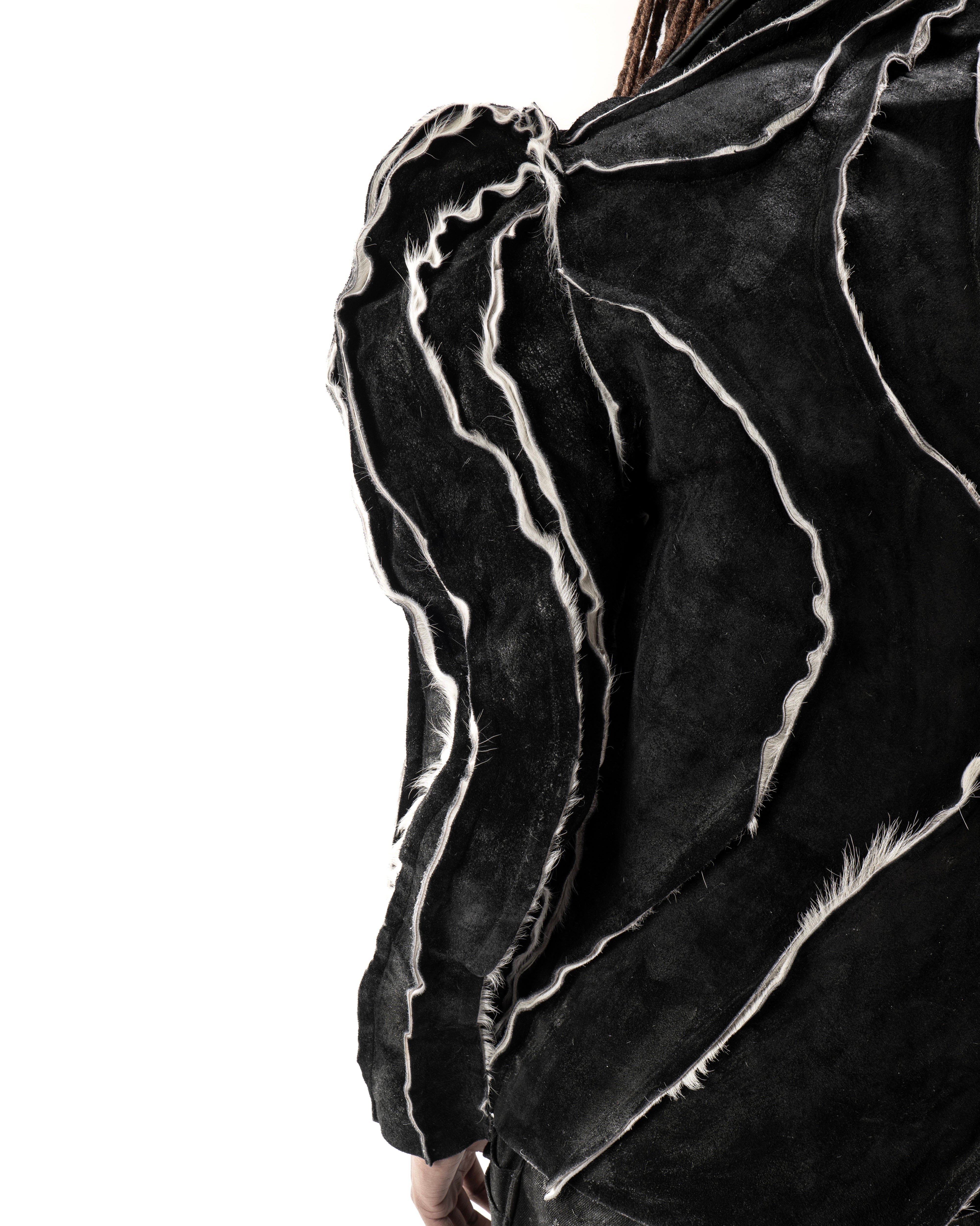 REVERSIBLE CARAPACE LEATHER JACKET