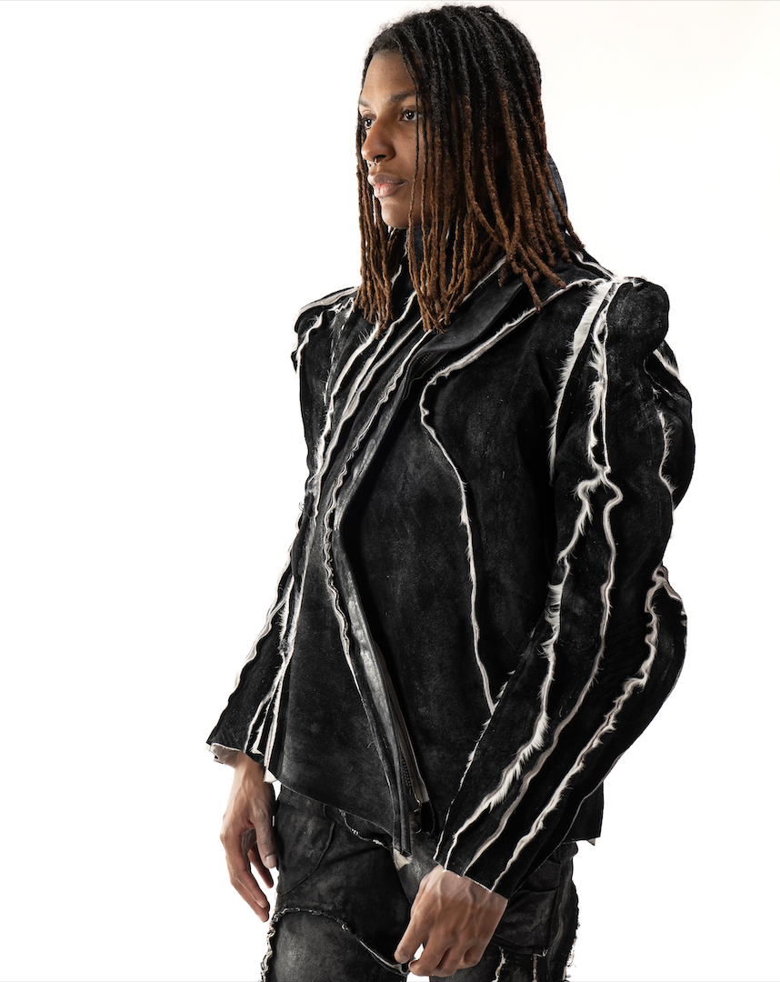 REVERSIBLE CARAPACE LEATHER JACKET